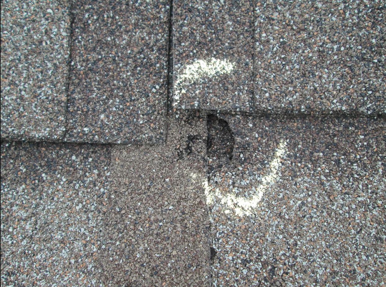Austin Texas roof damage from hail storm